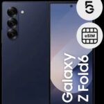 Samsung galaxy z flip 6 azul frente costas